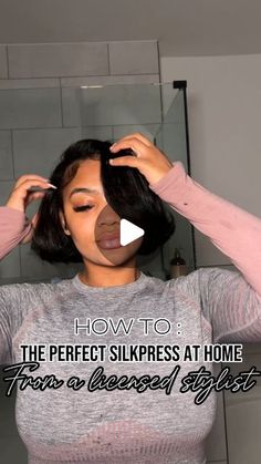 Cia🫧 Houston on Instagram: "I know you’re struggling to get that salon quality silk press at HOME especially without the proper product knowledge. Don’t worry, I got you babe!💕🫶🏽 These are my GO-TO’s to get that straight out of the salon silk press ✨  Products Used: Olaplex Bond Maintenance Shampoo (N°4) Olaplex Bond Maintenance Conditioner (N°5) Kenra Professional Platinum Blow-Dry Spray Gem flat irons  Once a month I use Olaplex’s ‘Bond Building Hair treatment’ (N°0) in combination with their ‘Hair Perfector’ (N°3). They perform best when used together!  What are some issues that you struggle with maintaining + up keeping your natural hair?   Save this post for later so you can do that perfect silk-press on your own✨ (@shaleciab)  (*I don’t own copyrights to this music) #hairstylist Natural Hairstyles For Black Women Silk Press Short Hair, Silk Press Blowout Natural Hair, Silk Presses On Natural Hair, Flat Pressed Hair Styles, Colored Silk Press For Black Women, Hot Comb Silk Press, Kenra Blow Dry Spray, Pressing Natural Hair, Curl Silk Press Natural Hair