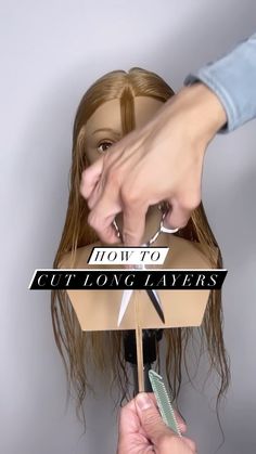 Extensions Haircut Long Layered, Easy To Maintain Haircut Long Hair, Secret Layers Haircut, Adding Layers To Long Hair, Easy Long Layer Haircut, Vertical Layers Haircut, How To Layer Long Hair Diy, Diy Haircut Long Layers, Long Layered Hair Tutorial Haircuts