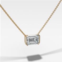 The GOODSTONE pendant necklace, both dainty and elegant. Perfect for daily looks to big occasions. Choose your own center diamond and chain length.