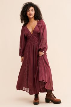 Rent Southwest Lace Maxi Dress from Nuuly. Pick 6 items for $98/month. Free shipping + returns. Bohemian Midi Dress For Fall Evenings, Bohemian Midi Dress For Evening In Fall, Bohemian Fall Evening Midi Dress, Bohemian Evening Dresses For Fall, Romantic Fashion Style, Western Fashion Dresses, Witchy Dresses, Ethereal Style, Free People Aesthetic