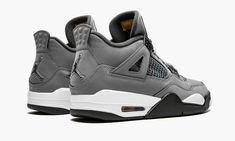 The Air Jordan 4 “Cool Grey” is the 2019 retro of the classic colorway.  Originally released in 2004 as one of the first non-original colorways of the iconic Air Jordan 4, the “Cool Grey” edition became a rare and coveted sneaker throughout the years.  Jordan collectors welcomed it back in 2019 with open arms.  This 2019 version features the exact same look as the original release, constructed with a grey nubuck upper with black accents and a white midsole.  Hits of yellow are found on the “Flig Jordan 4 Retro Cool Grey, Jordan 4 Cool Grey, 70s Converse, Nike X Travis Scott, Converse Run Star Hike, Low Air Jordan 1, Converse Run Star, Jordan 8, Exclusive Sneakers