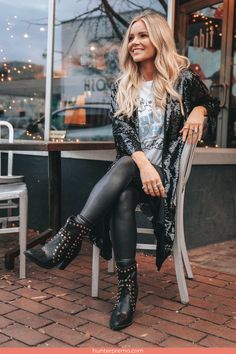 Outfits Nashville, Concert Outfit Winter, Hunter Premo, Nye Dress, Vegas Outfit, Sequin Cardigan