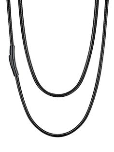 PRICES MAY VARY. 【Black Leather Chain】 Trendy leather necklace, cool black color, unisex style, fine weaving process, perfect match for different pendant, you also can wear it like a bracelet. 【Material】 Synthetic leather rope chain, comfortable to your neck. 316L stainless steel snap clasp, high quality black plated, nickel free and hypoallergenic, safe for sensitive skin. The Leather cord chain is breathable and waterproof, you can wear it to go swimming, surfing and diving. 【Length】Width: 3mm Morenci Turquoise, Black Leather Necklace, Leather Cord Necklace, Leather Corded Necklace, Woman Weaving, Weaving Process, Small Pendant, Cord Necklace, Nice Leather