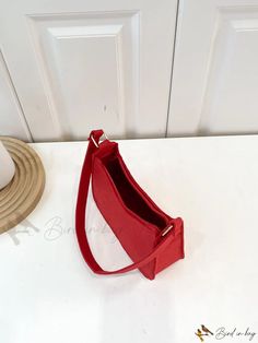 Bird in Bag - Mini Red Single Shoulder Bag Hobo Bag Patterns, Red Bag, Bird In Bag, Hobo Bag, Bag Pattern, Pu Leather, Shoulder Bag, Red, Leather