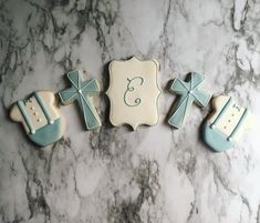 Sugar Cookie Designs, Cookie Designs, Christening, Frosting, Family Fun, Cookie Decorating, Cookies Et Biscuits, Sugar Cookie