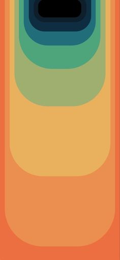 an orange and green abstract background with rounded shapes