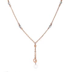 This rose gold lariat-style chain is adorned with two delicate charms, each featuring a precious heart cut-out. The design exudes romance and grace, making it a perfect accessory for date nights or as a loving gift. Its simplicity allows for versatile styling, enhancing both casual and formal outfits with a touch of heartfelt elegance. Adjustable Rose Gold Chain Necklace, Wedding Charm Necklaces With Chain, Luxury Rose Gold Charm Necklace With Adjustable Chain, Elegant Pink Gold Jewelry With Clavicle Chain, Delicate Rose Gold Necklace With Adjustable Chain, Elegant Pink Gold Clavicle Chain Jewelry, Adjustable Rose Gold Charm Necklace With Delicate Chain, Adjustable Rose Gold Lariat Necklace, Adjustable Rose Gold Chic Necklace