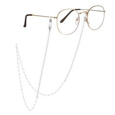 PRICES MAY VARY. Anti-slip Buckles/Adjustable Loops: This gold eyeglass chain both ends have adjustable loops with metal coils. Easy to install and remove. The anti-slip silica gel buckles can prevent the glasses falling down. Will never lose your glasses again. Mufti-functional Chain: The classic golden color matches most kinds of glasses. Not only they can be a eyeglass chain, but also a fashionably decorative necklace chain. Remove the silica gel ends, it is a stylish necklace. You can easily Elegant Adjustable Clear Glasses Chains, Elegant Clear Glasses Chains With Adjustable Chain, Elegant Clear Adjustable Glasses Chains, Glasses With Chain, Eyeglasses Chain, Gold Eyeglasses, Eyeglass Strap, Dainty Style, Back Bag