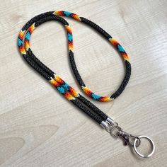 Bohemian Handmade Lanyards As Gifts, Handmade Black Lanyards For Personal Use, Teacher Lanyard Beaded, Lanyard Teacher, Beaded Lanyard, Teacher Lanyard, Gift For Teacher, Ethnic Style, Badge Holder