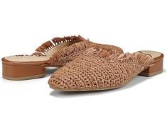 Women's Sam Edelman Reeta Spring Slip-on Heels With Woven Sole, Chic Closed Toe Slip-ons For Summer, Comfortable Flat Heel Spring Heels, Slip-on Low Heel Mules For Summer, Summer Slip-on Low Heel Mules, Spring Comfortable Flat Heels, Beige Casual Mules With Low Heel, Casual Beige Low Heel Mules, Trendy Closed Toe Slip-ons For Summer