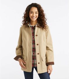 Women's Adirondack Barn Coat, Flannel-Lined Barn Coat, Barn Jacket, Ll Bean Women, Womens Jackets Casual, Canvas Jacket, Fall Coat, Feminine Look, Casual Coat, Ll Bean