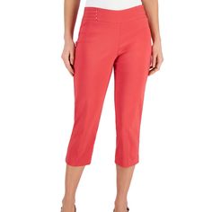 Every Woman Needs Sophisticated Solid Slim Leg Capri Pants To Wear To The Office Or Out With Friends Khaki Capris, White Capris, Womens Capri Pants, Cropped Linen Pants, Wide Leg Cropped Pants, Womens Capris, Khaki Color, Black Linen, Slim Leg