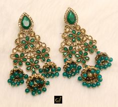 *Light Weighted Gold, green, maroon, blue earrings. *No.1 To No.4 *Earrings length: 3.3 inches (with drops) *Width : 1.4 inches *No.5 *Light weight earrings. *Earrings length: 3.1 inches (with drops) *Width : 2 inches Long Earrings Indian, Blue Bridal Earrings, 4 Earrings, Indian Nose Ring, Earrings Indian, Jhumki Earrings, Big Pearl, Bollywood Jewelry, Nose Rings Hoop