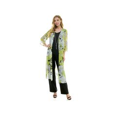 You'll love the fit and feel of this Women's Luxology 3-Piece Cardigan, Tank & Pants Set.Click on this WOMEN'S GUIDE to find the perfect fit and more! You'll love the fit and feel of this Women's Luxology 3-Piece Cardigan, tank top & Pants Set.Click on this WOMEN'S GUIDE to find the perfect fit and more! FEATURES 3-piece set includes: Tank, cardigan and pants Tank: Scoopneck, sleeveless Cardigan: Open neckline, 3/4-length sleeves Pants: Pull-on, elastic waistband Comes with detachable necklace N Detachable Necklace, Sleeveless Cardigan, Top Pants Set, Pant Set, Dress Clothes For Women, Pullover Styling, 3 Piece, Pants Set, Length Sleeve