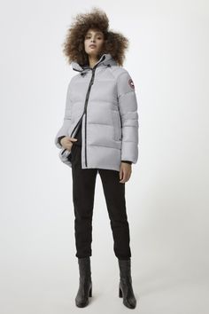 Women's Cypress Puffer | Canada Goose® Canada Goose Parka, Jacket Collection, Snow Skirt, Black Hood, Heavy Jacket, Ski Fashion, Image Model, Womens Parka, Ripstop Fabric