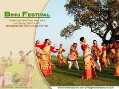 a group of women dancing in front of a tree with the words bhu festival on it