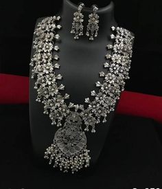 Add style  and charisma to your beautiful personality with this exquisitely designed and  handcrafted German Silver and oxidised alloy necklace   .Pair it up with any casual, semi formal or, formal attire and gather compliments for your unique and classy choice. Ideal wear for both casual and dressy occasionsLength 28-30 inches  with an adjustable black dori at the backWeight 154 GM's Earrings are lightweight*************************************Note: All in stock items will be shipped from New D Bohemian Alloy Necklace, Festive Silver Kundan Necklace With Oxidized Finish, Handmade Silver Kundan Necklace, Chandbali Temple Jewelry Necklace, Temple Jewelry Style Chandbali Necklace, Traditional Chain Necklace For Party, Traditional Silver Kundan Necklace, Temple Jewelry Chandbali Necklaces, Kundan Necklace With Oxidized Finish For Wedding