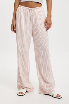 Haven Wide Leg PantCotton On Women - Haven Wide Leg Pant - Jacqui StripeCotton On | Women | Clothing | PantsCotton On | Women | Clothing | PantsCotton On | Women | Clothing | Pants Summer Pants With Contrast Stripes, Striped Wide Leg Loungewear Bottoms, Striped Wide Leg Bottoms With Relaxed Fit, Relaxed Fit Loungewear Bottoms With Vertical Stripes, Relaxed Fit Vertical Stripes Bottoms For Loungewear, Relaxed Fit Bottoms With Vertical Stripes For Loungewear, Striped Trousers For Loungewear, Spring Pants With Contrast Stripes, Striped Trousers With Contrast Stripes