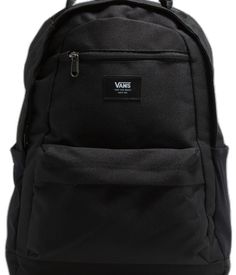 Functional Backpack With Side Pockets For School, Back To School Functional Backpack With Side Pockets, Vans Backpack For Back To School, Vans Travel Backpack, Vans Backpack For Outdoor Activities, Vans Backpack For Everyday Use, Vans Standard Backpack For Travel, Vans Backpack For Travel And Back To School, Black Vans Travel Bag