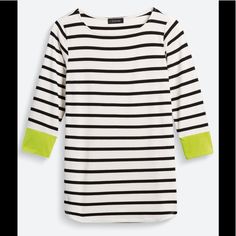 Never Worn! Adorable Black/White Striped Tunic Top With Fun Neon Cuffs. Xl. By Colette For Stitch Fix. Lots Of Stretch. Measures Approx 24” Long In The Front And 19” Across (Unstretched). 95% Rayon, 5% Spandex. White Tops With Striped Cuffs For Fall, White Striped Cuffs Top For Fall, Black Workwear Tops With Striped Cuffs, Casual Black Tops With Striped Cuffs, Black Long Sleeve Tops With Striped Hem, Black Long Sleeve Top With Striped Hem, Black Tops With Striped Cuffs For Work, Black Striped Cuffs Tops For Work, White Tops With Striped Hem For Fall