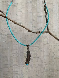 "This li'l slice of pie is made with glass seed beads, sterling silver, and that show stopper centerpiece with a wee bit of turquoise. How could anyone not just fall in love with the glamour that it brings to an outfit?! Real Talk: 18\" (not including pendant) 2.5\" Sterling Silver Extender Chain Sterling Silver Lobster Claw Closure Necklace Glass Seed Beads Sterling Silver Flex Wire Turquoise" Adjustable Beaded Turquoise Pendant Necklace, Artisan Turquoise Jewelry With Tiny Beads, Turquoise Beaded Dangle Necklaces With Tiny Beads, Turquoise Dangle Beaded Necklaces With Tiny Beads, Hand-strung Sterling Silver Turquoise Necklace, Turquoise Sterling Silver Jewelry With Tiny Beads, Adjustable Turquoise Beaded Nickel-free Necklace, Adjustable Turquoise Beaded Necklaces Nickel Free, Adjustable Turquoise Necklace With Silver Beads As A Gift