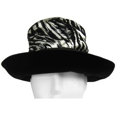 1960s Chesterfield Original Black and White Velvet Brimmed hat. Rolled brim. Large Bow at the back. The hat is approx 6-3/4 Small. The brim is 3.75 inches, sits up approx 6 inches. Be sure to check our storefront for more fabulous pieces from our collection. We have been selling this collection on 1st dibs since 2013. You can Follow us via storefront as well. Thank you, Any questions please call, email or hit contact. White Pillbox Hat, Black Straw Hat, Sequin Hat, Large Brim Hat, Types Of Hats, Velvet Hat, Brimmed Hat, Elegant Hats, Brown Hats