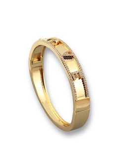 Cubic Zirconia Word Love Hinged Bangle, Real 18K Gold Plated Love Bangle, Love And Co, Word Love, Gold Bangle Bracelet, Everlasting Love, Mens Essentials, Elegant Ring, Hinged Bangle, Chains For Men