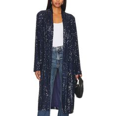 Add A Touch Of Elegance To Your Look With The Steve Madden Laina Duster. This Open-Front Jacket Features A Flowy Design That Pairs Well With Your Favorite Dress, Skirt Or Trousers For A Casual Office Look. Festive Chic Fitted Outerwear, Chic Festive Fitted Outerwear, Festive Blue Party Outerwear, Festive Long Sleeve Outerwear For Night Out, Blue Winter Outerwear For Evening, Chic Blue Outerwear For Night Out, Elegant Blue Open Front Outerwear, Chic Blue Party Outerwear, Blue Spring Outerwear For Night Out