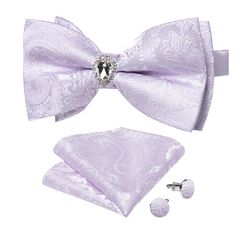 PRICES MAY VARY. 【Bow tie set】: Pre-tied bow tie*1: 4.72*2.36'' (12*6cm), pocket square*1: 9*9'' (23*23cm), cufflinks*2, Tie loop*1, you can choose from various color patterns such as Paisley, Floral, Solid, and more. 【Adjustable size】: Bow Tie Circumference Adjustable Range: Min. 11.81" (30cm), Max. 22.44" (57cm) can meet the needs of most people, just need to easily buckle in the right place and save time. 【Jacquard craft】: Each bow tie of DiBanGu adopts 1200-stitches jacquard weaving craft, h Weaving Craft, Formal Clothing, Floral Bow Tie, Pre Tied Bow Tie, Bow Tie Set, Cufflink Set, Wedding Formal, Paisley Floral, Tie Set