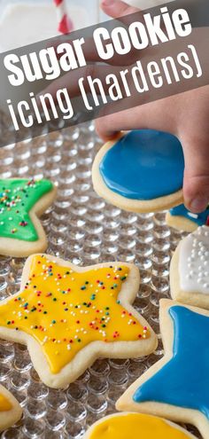 sugar cookie icing hardens on top of cookies