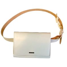 Size: Large Color: Ivory Nwt Retail: $72.50 Modern White Shoulder Bag With Cell Phone Pocket, Chic White Shoulder Bag With Mobile Phone Holder, Classic Beige Shoulder Bag With Cell Phone Pocket, Cream Everyday Bag With Mobile Phone Pocket, Cream Everyday Mobile Phone Bag, Elegant White Mobile Phone Bag, Beige Belt Bag With Detachable Strap, Rectangular Beige Belt Bag For On-the-go, Modern White Belt Bag For Everyday Use