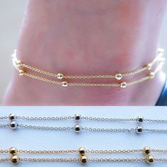 1Pc Double Layer Beads Gold Silver Anklet Ankle Bracelet Foot Chain Decoration Package Included: 1x Anklet We Are Use eBay Managed Payments,Make Payment Easier,You Can Use Any Payment Method. Please check with your country's customs office to determine what these additional costs will be prior to bidding buying. -You have 7 day to contact us and 10 days to return it from the date it was received. If this item is in your possession more than 7 days,it is considered used and WE WILL NOT ISSUE YOU