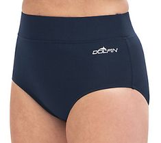 From water class to wandering the shore, be confident in your comfort and coverage in this full-cut swim brief. From Dolfin. Stretch Blue Bottoms For Surfing, Stretch Brief Swim Trunks For Water Sports, Sporty Stretch Swim Trunks For Diving, High Waist Stretch Swim Skirt For Sports, Fitted Surfing Swim Trunks Brief, Fitted Brief Swim Trunks For Surfing, Moisture-wicking Swim Bottoms, Sporty Fitted Surfing Bottoms, Sporty Swimwear Briefs For Water Sports