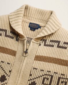 Pendleton Pattern, Pendleton Sweater, Pendleton Mens, Big Lebowski, The Dude, Lambswool Sweater, The Big Lebowski, Zip Cardigan, Brand Collection