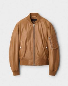 A traditional Japanese military bomber made rag & bone and upgraded for the season in ultra soft, wearable leather - perfect for spring. rag & bone Women's Classic Fit Jacket | Beige, XS Fall Leather Jacket With Ribbed Cuffs, Everyday Leather Jacket For Fall, Jacket Beige, Women Coats, Workout Jacket, Women's Coats & Jackets, Traditional Japanese, Jacket Sale, Fashion Advice