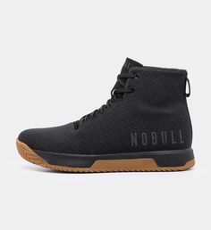 NOBULL is a footwear, apparel and accessory brand for people who train hard and don't believe in excuses. Nobull Shoes, High Top Shoe, Style Goals, Mens High Tops, Black Gums, Black High Tops, Black Trainers, Training Tools, High Top Shoes