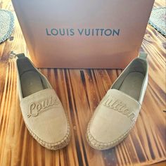 Louis Vuitton White Espadrilles. Eruo. Sz 40 Or Us 10. Worn Once. Excellent Condition. Comes With Box. Shoes Louis Vuitton, Louis Vuitton White, White Espadrilles, Louis Vuitton Shoes, Espadrille Shoes, Espadrilles, Color White, Louis Vuitton, Size 10