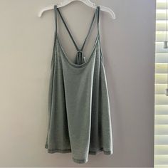 Never Worn And Super Soft Cotton On Tank! Perfect For Summer! Casual Sports Top With Cross Back, Casual Cross Back Sports Top, Casual Sports Tops With Cross Back, Casual Cross Back Tops For Gym, Casual Cross Back Tank Top For Gym, One Strap Top, Butterfly Tank Top, Plaid Flannel Shirt, Strap Tops