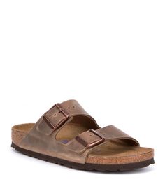 From Birkenstock&#x2C; the Women's Arizona Soft Footbed Sandals feature:Oiled leather upper Slide-on stylingSoft FootbedSuede liningLightweight EVA outsole for cushioning and shock absorptionFlat heelBirkenstock footwear is made in European whole sizes. The style selected is a Birkenstock narrow footbed that will fit most medium feet.Imported. Classic Brown Footbed Sandals For Spring, Classic Brown Footbed Sandals With Round Toe, Things To Do In Arizona, Visit Arizona, T Strap Flats, Birkenstock Women, Footbed Sandals, Autumn Street Style, Womens Sandals Flat