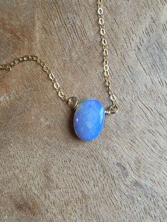 Opal Necklace - Raw Opal Necklace - October Birthstone Necklace - Opal Jewelry - Raw Stone Necklace October Birthstone Necklace, Raw Stone Necklace, Simple Pendant, Necklace Opal, Raw Crystal Jewelry, Raw Opal, October Birthstone, Australian Opal, Raw Stone