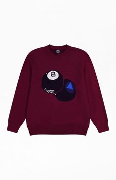 Make a bold style statement with the WeSC Leon Magic 8 Ball Sweater. Designed for those who love a mix of comfort and creativity, this sweater is a playful addition to any wardrobe.Low Gauge Fisherman Knit Jacquard: Crafted with a soft and sturdy knit that provides both warmth and durability.Front Graphic: Features a striking Magic 8 Ball design that adds a touch of fun to your outfit.Crewneck Sweater: Classic crewneck style, perfect for layering or wearing solo.Ribbed Cuff and Hem: Ensures a snug, comfortable fit that keeps its shape all day.Relaxed Fit: Offers a laid-back vibe with room to move, ideal for casual wear.100% cotton WeSC America Inc Mens Leon Magic 8 Ball Sweater - Red size Medium 8 Ball Sweater, 8 Ball Design, Magic 8 Ball, Knit Jacquard, Ball Design, Crewneck Style, 8 Ball, Bold Style, Style Statement