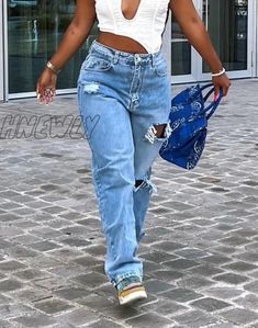 Women Summer High Waist Ripped Jeans Vintage Baggy Straight Wide Leg Pants Fashion Comfy Boyfriend Denim Trousers Y2k Style New [23y 7m 7d] Casual Ripped Baggy Jeans, Trendy Ripped Baggy Jeans, Trendy Baggy Ripped Jeans, Trendy Baggy Ripped Bottoms, Casual Ripped Baggy Bottoms, Casual Baggy Ripped Bottoms, Casual Ripped Summer Pants, Ripped Non-stretch Pants For Streetwear, Casual Ripped Pants For Summer