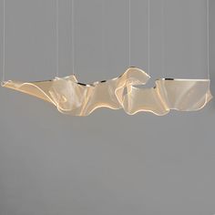 a light hanging from the ceiling in a room