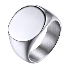 PRICES MAY VARY. Womens Signet Rings, A classic yet contemporary design, this simple signet ring is a modern update of a timeless ring style. It is a must-have for the new season. Comfort-Fit Pinky Ring for Women Men, available in US sizes 7, 8, 9, 10, 11, 12, 13. A Cool Ring for Men for daily wear. 👍Durable Signet Ring for Women Men: Made of 316L stainless steel, plated with high polished mirror finish, last for long time. Hypoallergenic, no rust, no fading, no allergies. 🎁 PERFECT GIFT IDEAS Pinky Rings For Women, Cool Rings For Men, Custom Signet Ring, Rings Men, Photo Ring, Timeless Ring, Signet Ring Men, Monogram Ring, Signet Rings