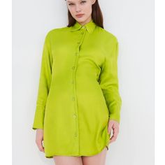 Zara Nwt Dress Satin Effect Shirt Dress Color Lime Green Sz Small Nwt Green Mini Length Shirt Dress For Daywear, Green Collared Mini Dress For Spring, Yellow Long Sleeve Shirt Dress For Summer, Green Long Sleeve Shirt Dress For Daywear, Spring Green Button-up Shirt Dress, Zara Long Sleeve Shirt Dress For Summer, Zara Long Sleeve Shirt Dress For Daywear, Chic Green Collared Mini Dress, Summer Green Collared Mini Dress