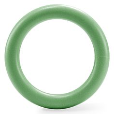 a green ring on a white background