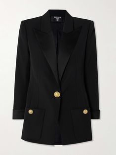 Balmain Blazer Outfits, Balmain Clothing, Balmain Blazer, Womens Suits, Mode Abaya, Flat Dress Shoes, Floral Dresses Short, Dress Flats, Swimsuit Dress