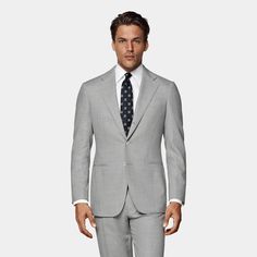 A perfect pick
  for those on the go, this light grey Havana blazer is tailored to a slim
  single-breasted fit from a crease-resistant fabric that'll made to keep you
  smooth all day. Gray Single Button Suit For Office, Gray Professional Blazer For Business Casual, Professional Gray Blazer For Business Casual, Gray Notch Lapel Suit For Business Casual, Gray Slim Fit Suit For Business Casual, Gray Slim Fit Suits For Work, Gray Slim Fit Blazer For Semi-formal Occasions, Semi-formal Slim Fit Gray Blazer, Timeless Gray Blazer For Semi-formal Occasions