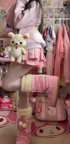 Shima Core, Cute Core, Cute Core Outfit, My Melody Outfit, Sanrio Fashion