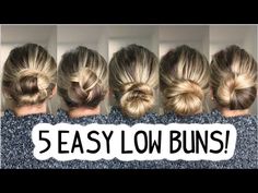 This is a guide on cute low messy bun ideas. Learn how to do a low messy bun in 5 different ways in this easy hair tutorial. Hair Updos Messy Bun, Cute Bun Medium Hair, Long Hair Low Buns Messy, Easy Updo Buns For Long Hair, Super Long Hair Messy Bun, Low Bun How To Easy, Easy Hair Updos Long Hair, Bun Hairdos For Long Hair, How To Do A Bun For Long Hair